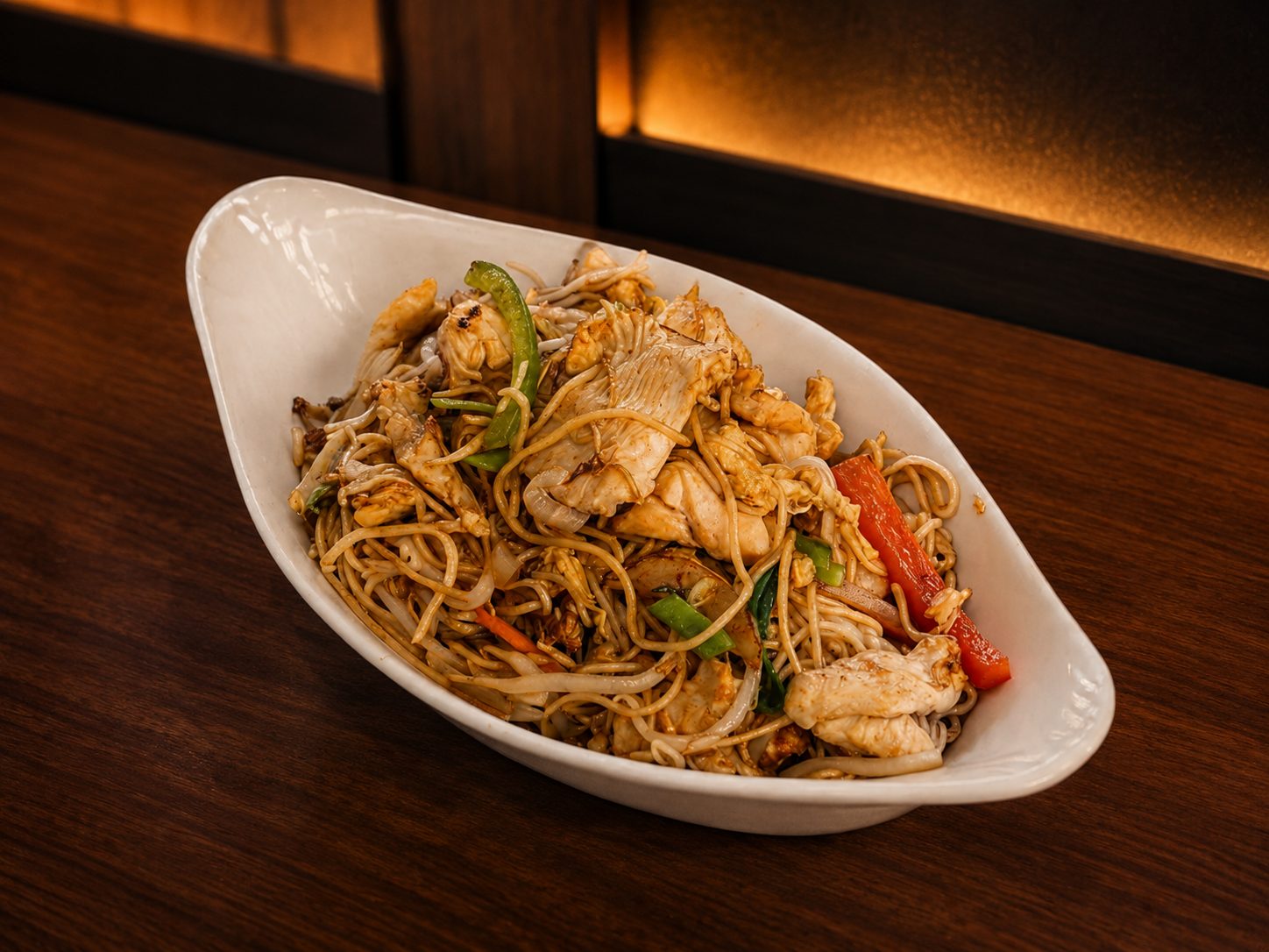 Chinese bami met kip en groenten